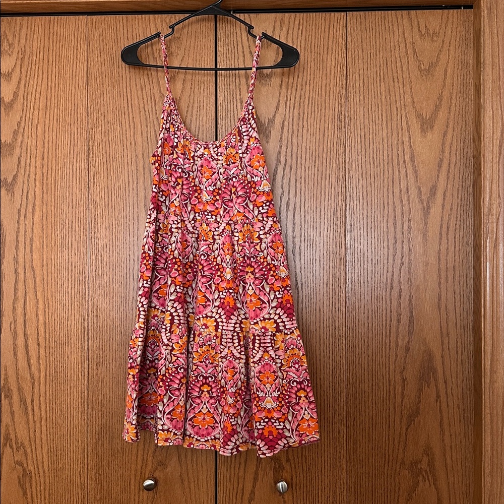 Old Navy Pink and Orange Floral Dress